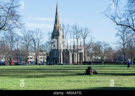 Christ Church, Turnham Green, l'hôtel de ville Avenue, Ealing, London, W4, UK Banque D'Images