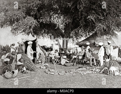 Chasse au tigre series par le Colonel Willoughby Wallace Hooper, 1837-1912, photographié des années 1870 Banque D'Images