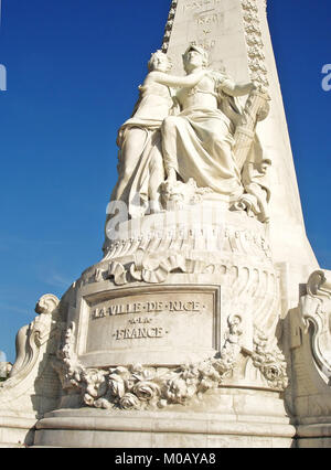 Monument d'Azur à Nice Banque D'Images
