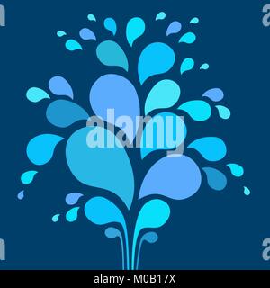 Fontaine résumé vecteur Illustration de Vecteur