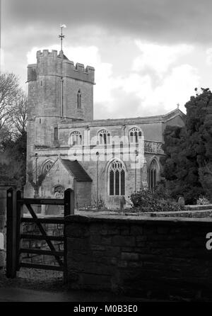 Janvier 2018 - St Mary & All Saints Church, Meare, Somerset, Angleterre. Banque D'Images