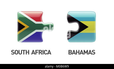 Afrique du Sud Bahamas Concept Puzzle haute résolution Banque D'Images