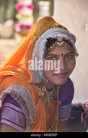 Portrait de l'Inde, le gujarati traditionnelle Banque D'Images