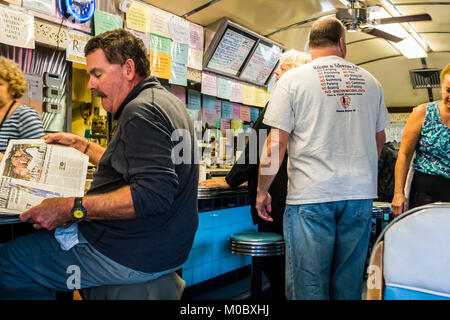 Blue Benn Diner   Bennington, Vermont, Etats-Unis Banque D'Images