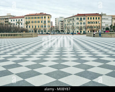 La ville de Livourne, vu de Terrazza Mascagni. Banque D'Images