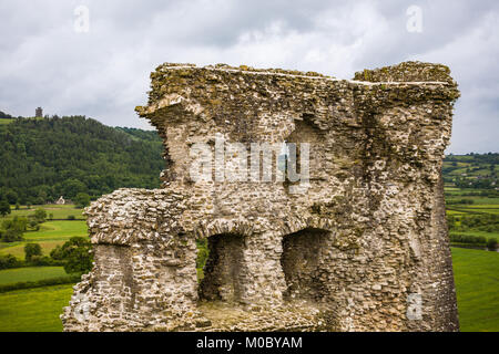 Château Dryslwyn, Carmarthen, pays de Galles du Sud Banque D'Images