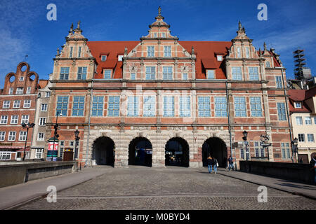 Green Gate (Zielona Brama) dans la ville de Gdansk, Pologne, Europe Banque D'Images