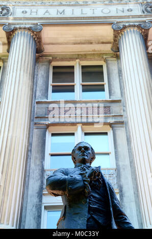 Endroits historiques associés à l'histoire d'Alexander Hamilton dans la vie et la mort ; l'université de Columbia, New York Banque D'Images