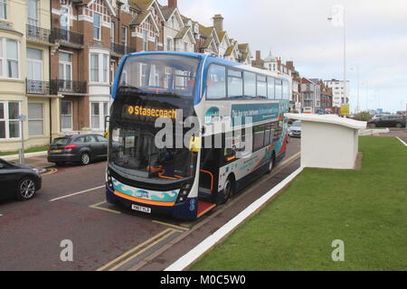 Lancement officiel EN JANVIER 2018 DE NOUVEAUX BUS SCANIA AVEC ALEXANDER DENNIS ENVIRO 400 DE STAGECOACH SOUTH EAST Banque D'Images