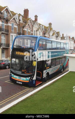 Lancement officiel EN JANVIER 2018 DE NOUVEAUX BUS SCANIA AVEC ALEXANDER DENNIS ENVIRO 400 DE STAGECOACH SOUTH EAST Banque D'Images