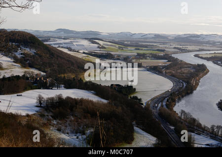 En hiver 2018 Kinnoull Hill, Perth, Ecosse Banque D'Images