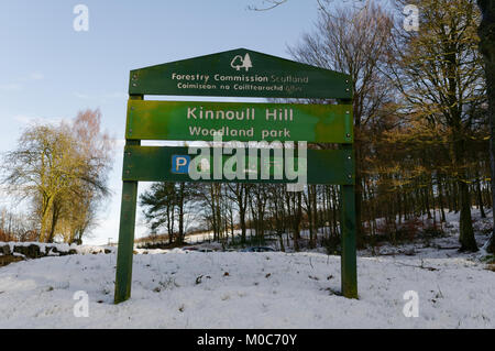 En hiver 2018 Kinnoull Hill, Perth, Ecosse Banque D'Images