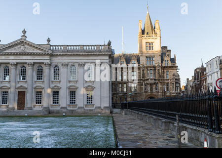 Cambridge UK en hiver Banque D'Images