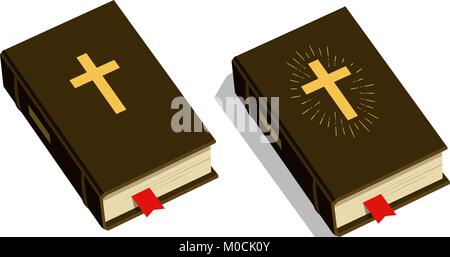 Symbole de la Bible. Le culte, l'église, icône de psaume. Vector illustration Illustration de Vecteur