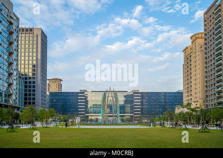 Vue sur la façade de Taichung city Council Banque D'Images