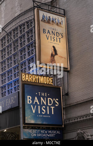 Ethel Barrymore Theatre Marquee à Times Square, NYC 2018 Banque D'Images