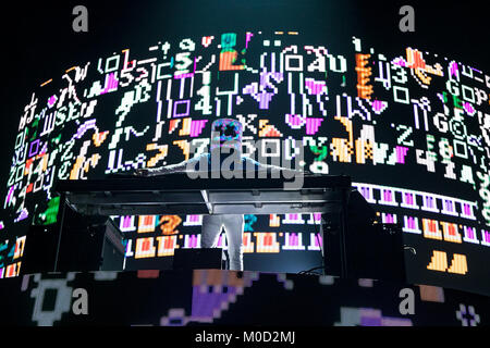 USA. 13 Jan, 2018. Marshmello effectue le 13 janvier 2018 à la Bill Graham Civic Auditorium à San Francisco, Californie. Crédit : l'accès Photo/Alamy Live News Banque D'Images