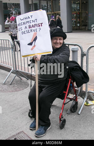 New York, NY, USA. 20 Jan, 2018. La Marche des femmes 2018 Le 20 janvier 2018 à New York. Crédit : Diego Corredor Punch/media/Alamy Live News Banque D'Images