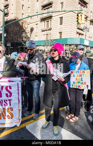 New York, NY, USA - Le 20 janvier 2018 : Marche des femmes 2018 Credit : Valery Rizzo/Alamy Live News Banque D'Images
