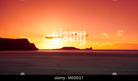 Péninsule de Gower Banque D'Images