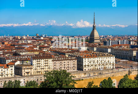 Panorama de la ville de Turin Banque D'Images