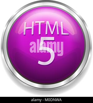 L'icône HTML5. Vector illustration. Illustration de Vecteur