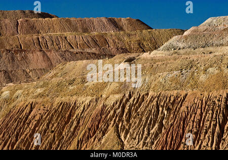 Stocks à Freeport-McMoRan Copper & Gold Inc. Tyrone Mine près de Silver City, Nouveau-Mexique, États-Unis Banque D'Images