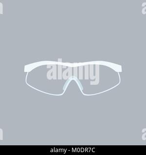 Vector illustration médicale lunettes style télévision vue avant Illustration de Vecteur