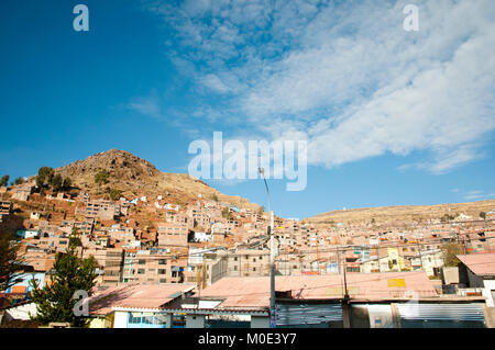 La ville de Puno - Pérou Banque D'Images