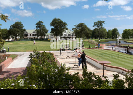 George Western Cape Afrique du Sud. Décembre 2017. Un paysage de la célèbre Fancourt Golf Club at Blanco près de George. Banque D'Images