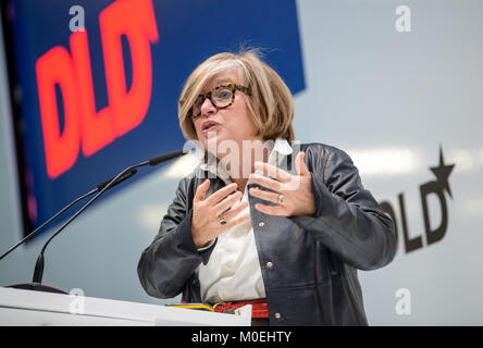 Munich, Allemagne. Jan 21, 2018. DLD fondateur Steffi Czerny parlant à la vie numérique Design (DLD) Conférence de Munich, Allemagne, 21 janvier 2018. La Vie Numérique Design Conference se tiendra du 20-22 janvier 2018. Credit : Matthias Balk/dpa/Alamy Live News Banque D'Images