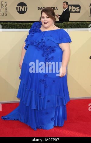 Los Angeles, Californie, États-Unis. 21 janvier 2018. Chrissy Metz au 24e prix annuel de la Guilde des acteurs de l'écran, qui a eu lieu au Shrine Auditorium de Los Angeles, en Californie, le 21 janvier 2018. Credit:Sadou / MediaPunch Banque D'Images