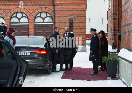 Stockholm, Suède, le 17 janvier, 2018. Du 17 au 19 janvier, le président de l'Islande Guðni Thorlacius Jóhannesson, visiter la Suède. Banque D'Images