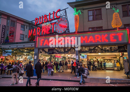 États-unis, Washington, Seattle, Pike Place Market Banque D'Images