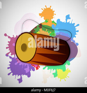Illustration du festival hindou Lohri background Banque D'Images