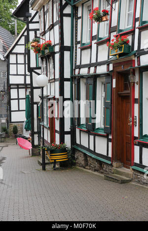 Hattingen - ville de la Ruhr (Ruhr Région Métropolitaine) en Allemagne. Vieille ville. Banque D'Images