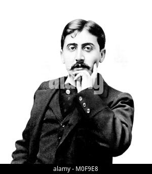 Marcel Proust (1871-1922). Portrait de l'écrivain français par Otto Wegener, 1895. Banque D'Images