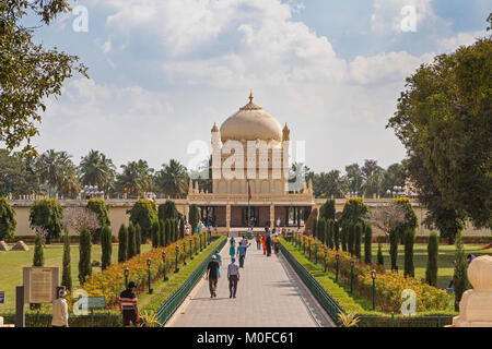 L'Inde, Karnataka, Srirangapatna, la grande tombe de Tipu Sultan, Gumbaz Banque D'Images