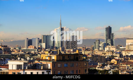 Milan, Italie, vue sur l'horizon Banque D'Images