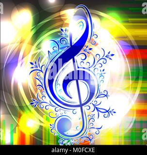 Musique de fond coloré Illustration de Vecteur