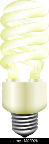 Ampoule à économie d'énergie. Vector Illustration de Vecteur