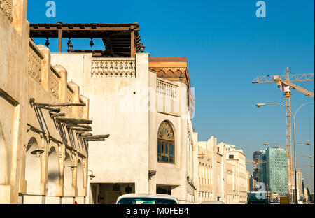 Bâtiments à Souq Waqif à Doha, Qatar Banque D'Images