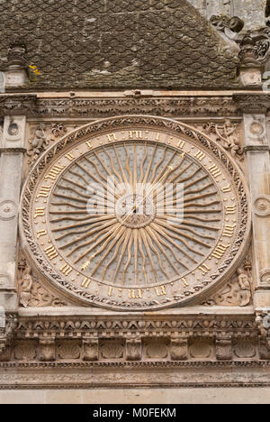 D'une horloge sur la cathédrale de Chartres à Chartres France Banque D'Images