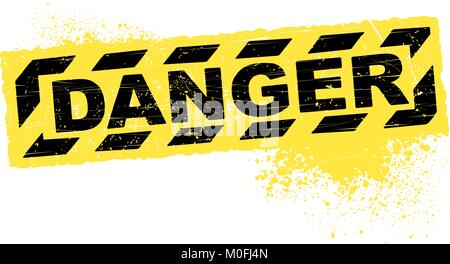 Décor grunge Danger Illustration de Vecteur