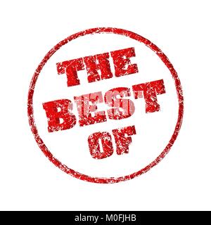 Grunge vector red rubber stamp le meilleur de Illustration de Vecteur