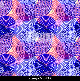 Modèle transparent avec des cercles colorés. Illustration de Vecteur