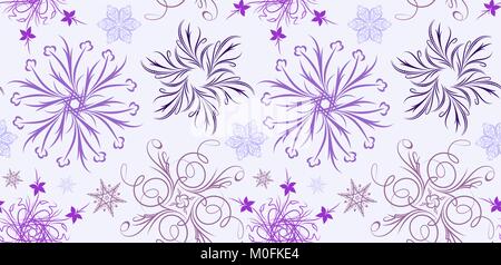 Motif flocons sans couture Illustration de Vecteur