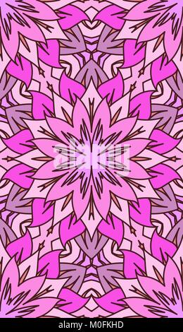 Résumé transparente motif tribal. Texture ethnique dessiné à la main, vector illustration dans des tons lumineux, rose. Illustration de Vecteur