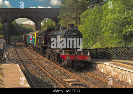 Gresley LNER K4 61994 Le Grand Marquis sur la ligne Carlise à régler. Banque D'Images