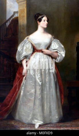 Portrait du Roi de l'Ada, Comtesse de Lovelace (Ada Lovelace) - Sarah Margaret Carpenter, 1836 Banque D'Images